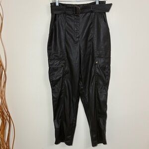 Jason Wu Vegan Leather Cargo Pants